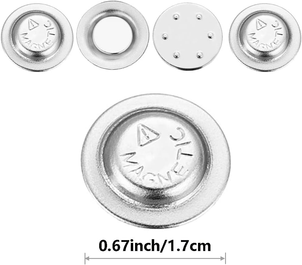 Magnetic Name Tag/ID Badge Holder, Strong Fastener with Adhesive on Front Plate,Strength Neodymium Magnets 30-Pack