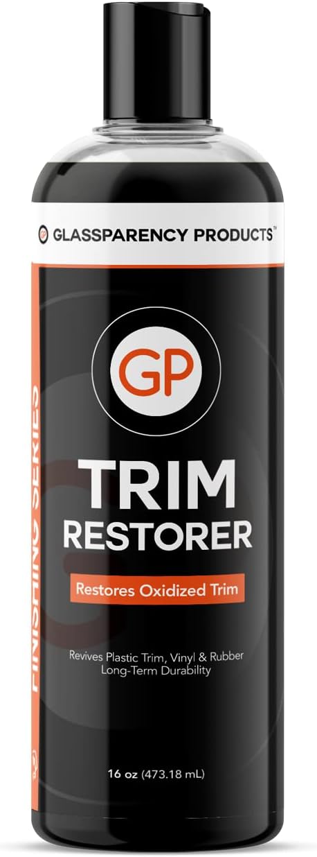 Trim Restorer (16 oz.) Restore & Protect Dull and Faded Exterior Plastic, Rubber, and Vinyl Trim Back to Black