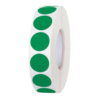 Pack of 2000 Round Color Coding Circle Dots Stickers Labels (1", Green)