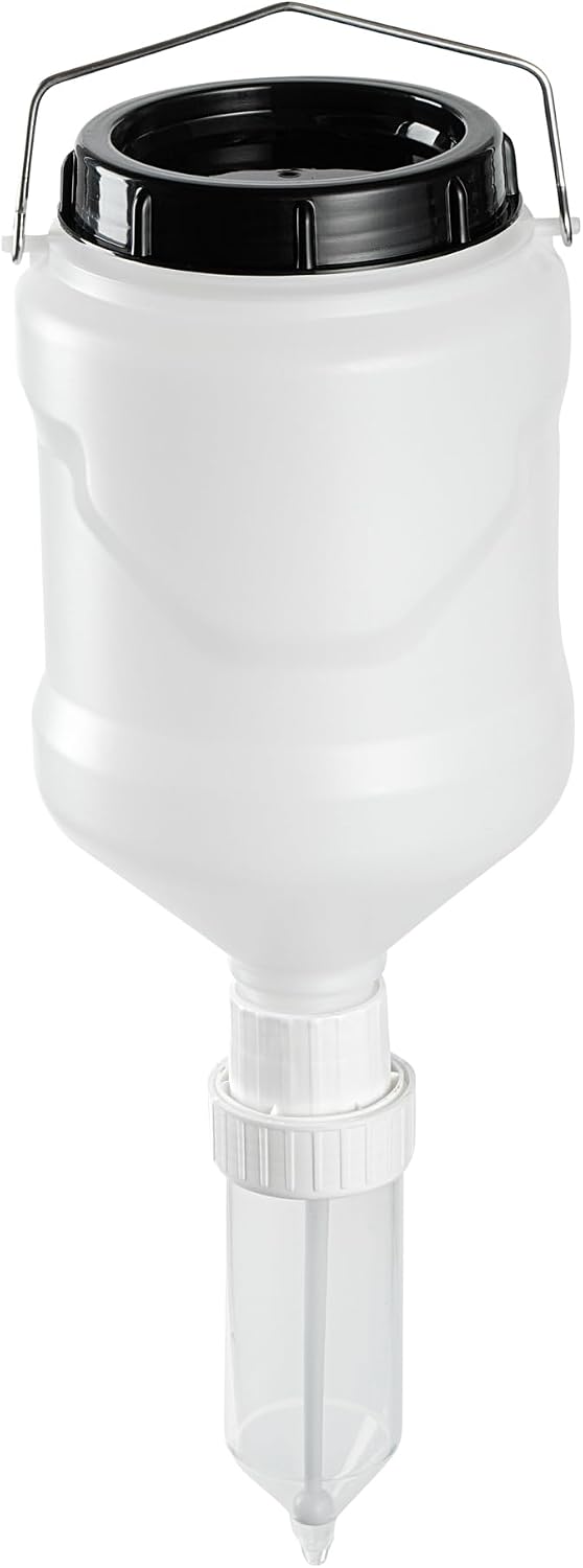 3L Hanging Condiment Pump Dispenser, Squeeze Nozzle, 1 Ct