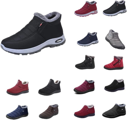 Snow Boots for Women Winter Warm Sheepskin-lined Waterproof Non Slip Orthopedic Shoes Ankle Sneakers with Arch