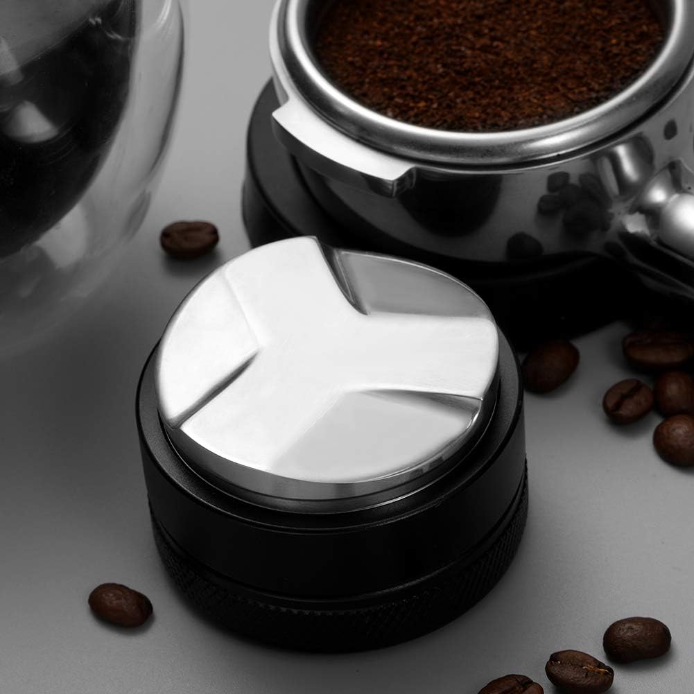 53mm Adjustable Espresso Distributor Fits Breville 54mm Portafilters | Coffee Leveler, Lockable Depth, 304 Stainless