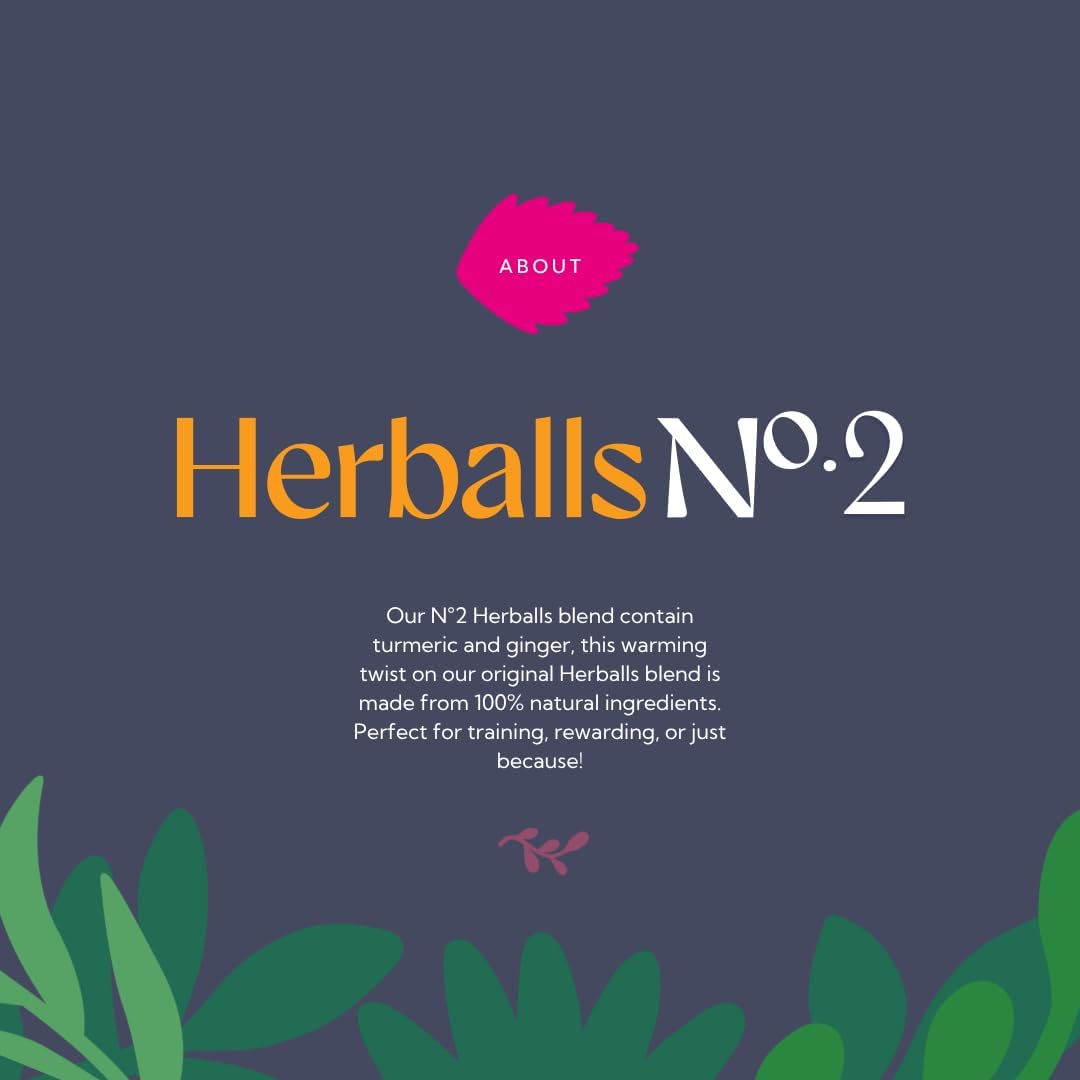 Herballs No.2 - Turmeric & Ginger All-Natural Treats for Horses 2kg (4.4lb) Bag, Equine Supplement
