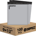 9x12 Poly Mailers 100 Pack, Durable Waterproof Polymailers for Shipping Clothes, Self Seal Mailing Bags for Small