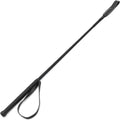 Equine Horse Riding Crop for Equestrian Training – Durable Fiberglass Shaft with Leather Slapper & Rubber Grip –