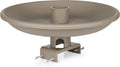 Heated Outdoor Plastic Birdbath, 150 Watts, Deck Mount, Tan