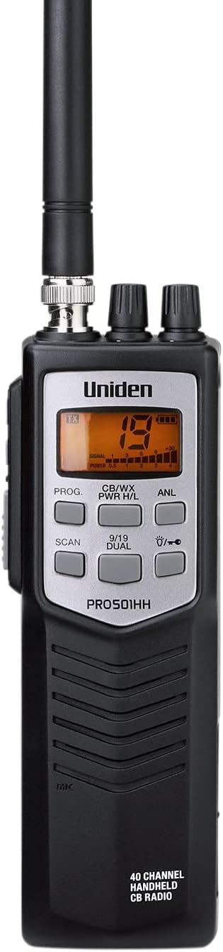 PRO501HH Pro-Series 40-Channel Portable Handheld CB Radio | Emergency/Travel Radio, Full 40 Channels & NOAA Alerts