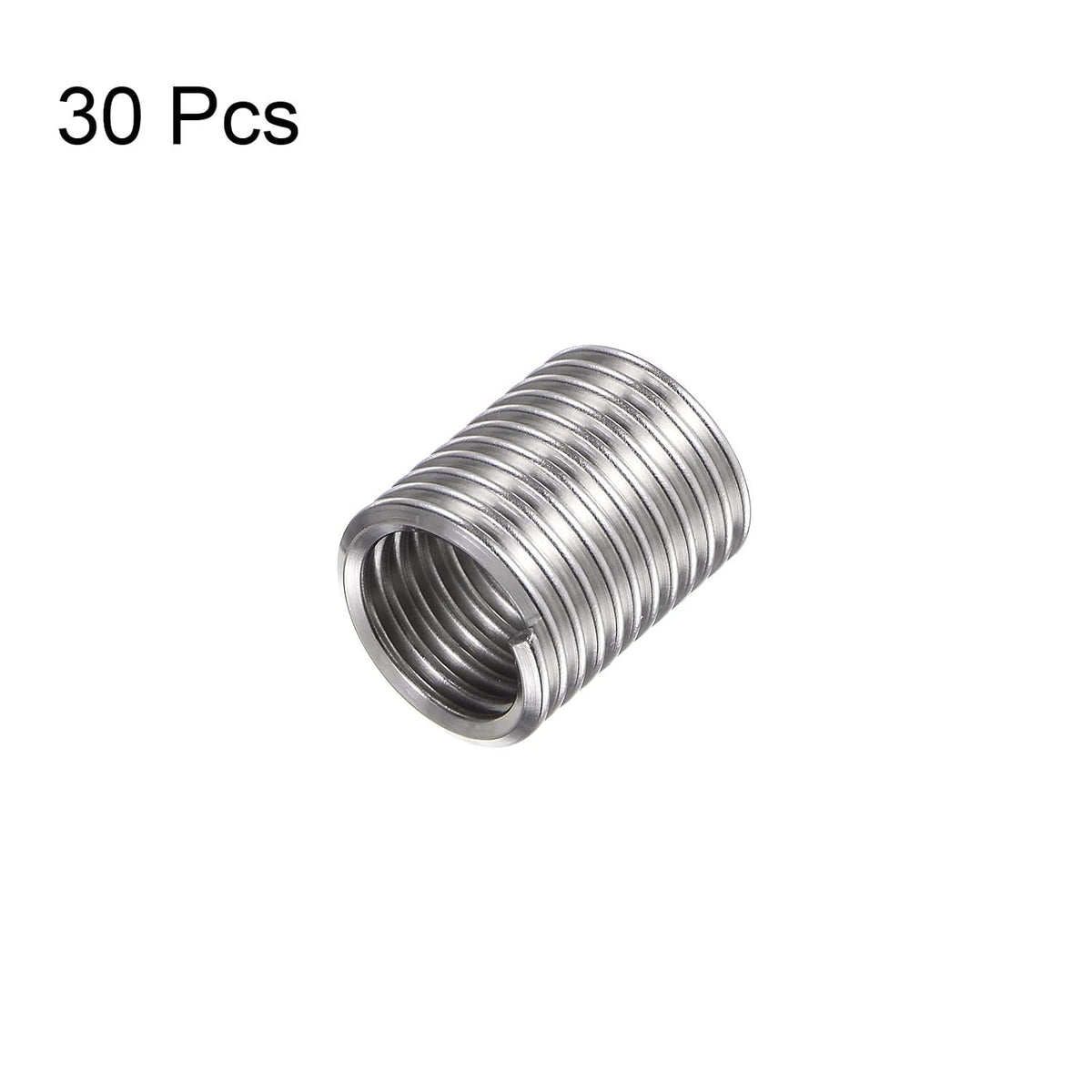 HARFINGTON 30pcs Wire Threaded Inserts 1/2-13 UNC 2D 25.4mm 304 Stainless Steel Helical Coiled Wire Thread Sleeve