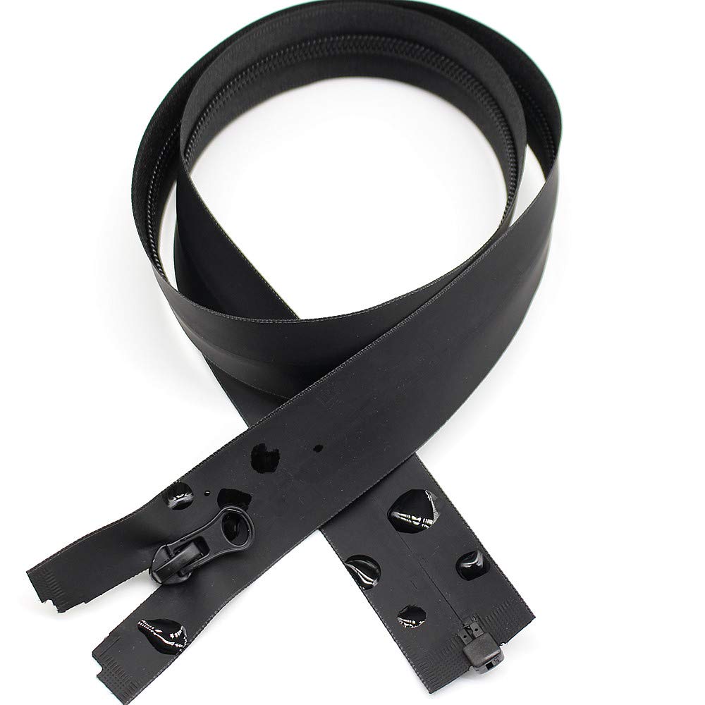 2PCS 25 Inch #5 Separating Waterproof Zippers for Sewing