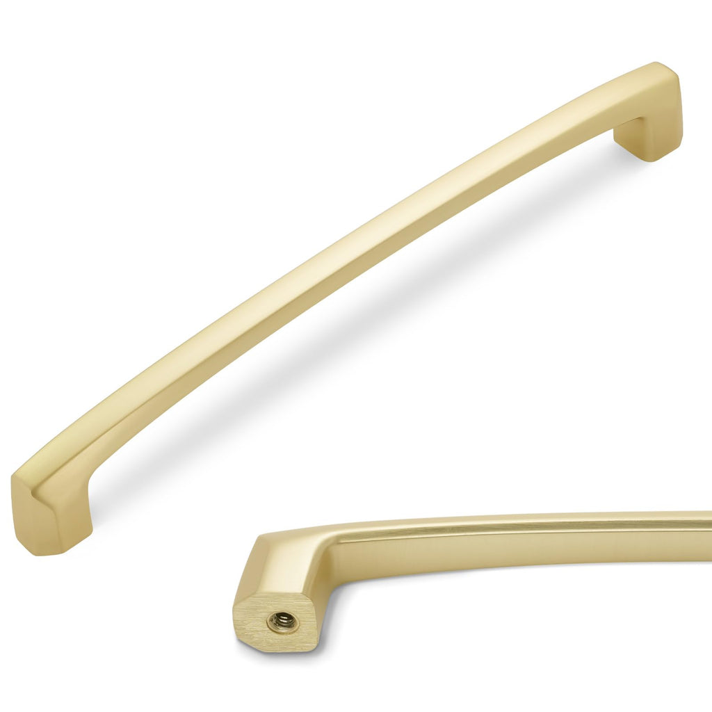 6 Pack 7.5 Inch Brushed Brass Kitchen Cabinet Handles