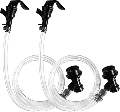 3ft Ball Lock Beer Line Assembly Liquid Line Picnic Tap Ball Lock Quick Disconnect Faucet Food Safe Clear Tube Kit