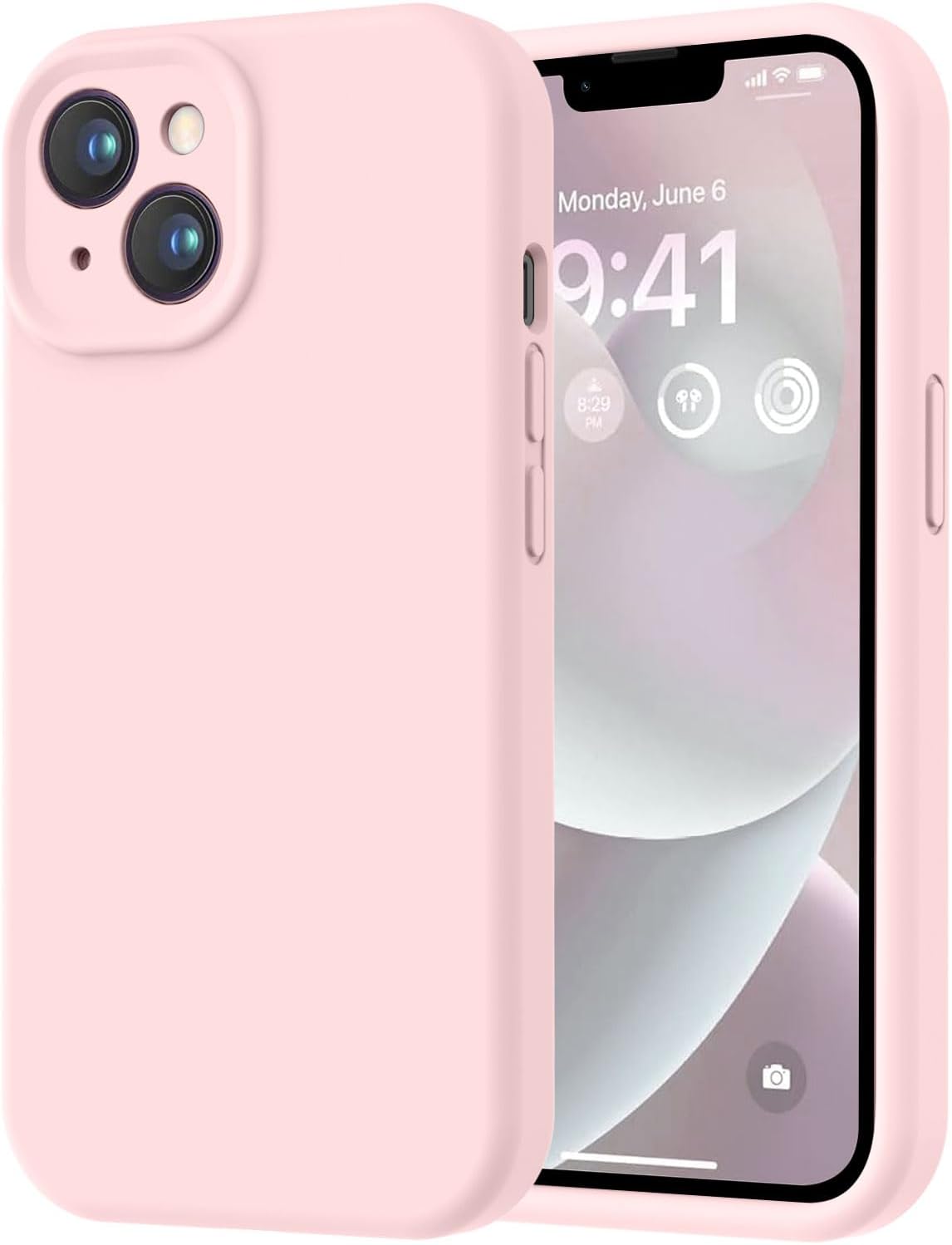 Designed for iPhone 14 Case, Premium Silicone with [Soft Anti-Scratch Microfiber Lining] Shockproof Protective Phone