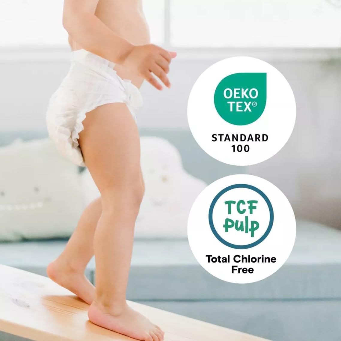 Kudos Chlorine Free Cotton - Lined Premium Diapers - Size 1, 70 Count, 7-12 lbs - (Pack of 1)