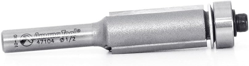 47104 Flush Trim 1/2-Inch Diameter by 1-Inch Cutting Height by 1/4-Inch Shank 2-Flute Router Bit