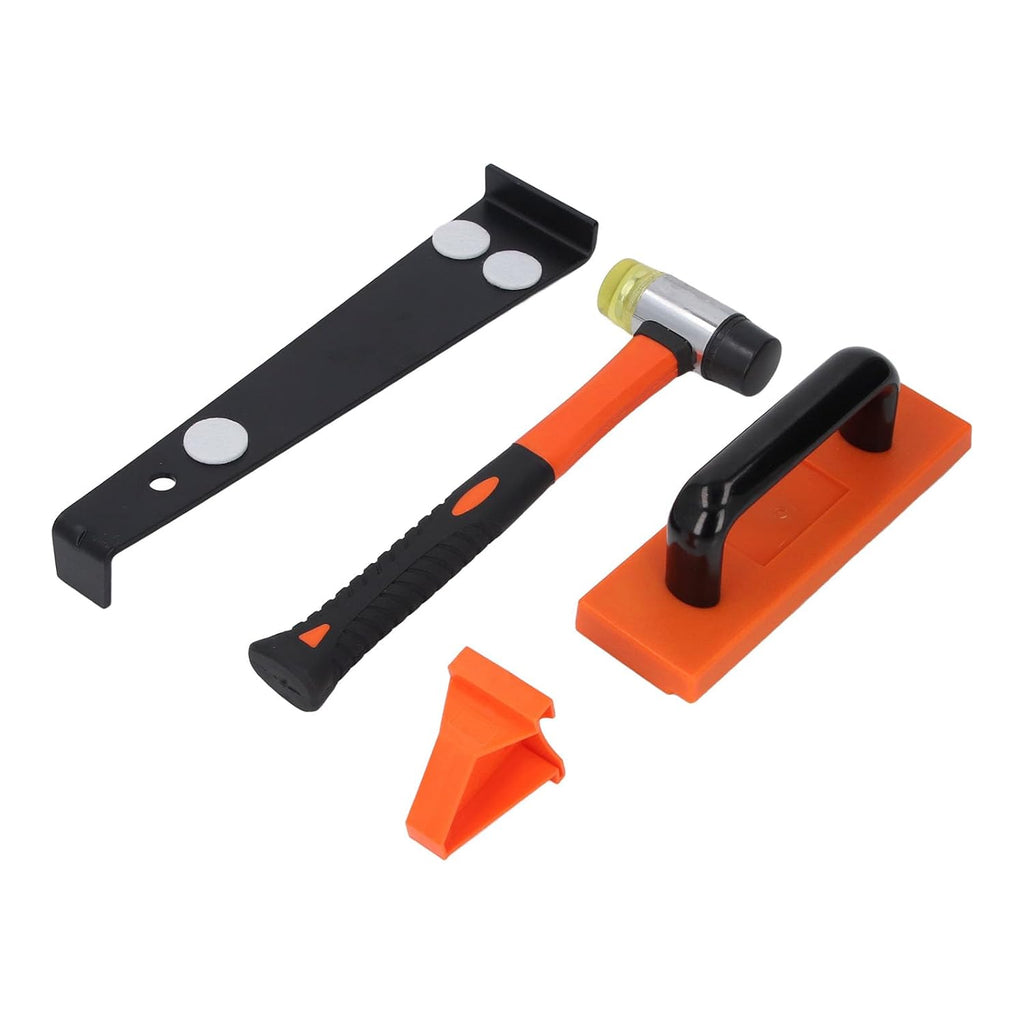 Laminate Flooring Tools 23 Pcs Set | Double Faced Mallet & CRV Steel Pull Bar | Tapping Block & 1 / 4in 1 / 2in