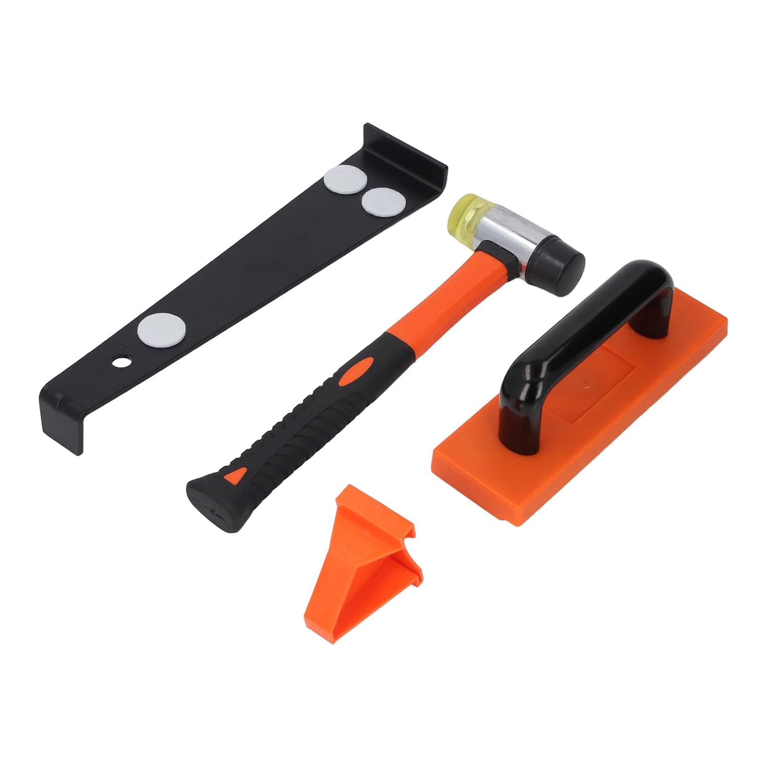 Laminate Flooring Tools 23 Pcs Set | Double Faced Mallet & CRV Steel Pull Bar | Tapping Block & 1 / 4in 1 / 2in