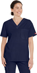 EDS Signature Scrubs for Women and Men V Neck Unisex Fit Scrub Top