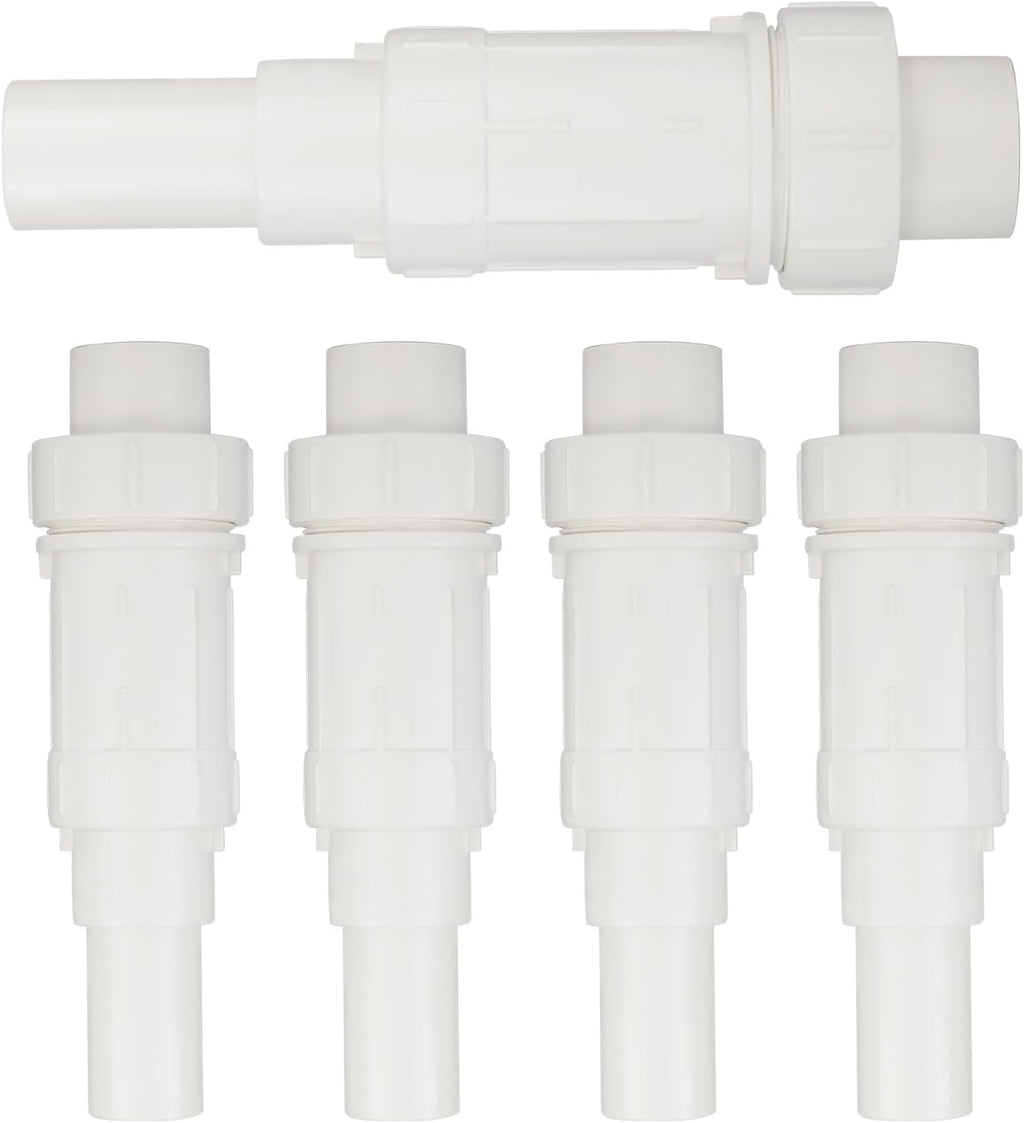 5Pcs EFIELD 3/4 Inch PVC Expansion Repair Coupling(PVC029-5)