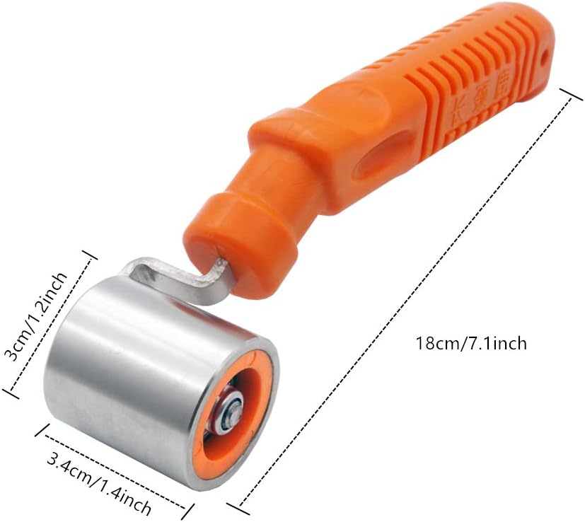 Wallpaper Roller Seam Roller Steel Hand Roller with Anti-Slip Handle, Ideal for Car Audio Sound Deadening