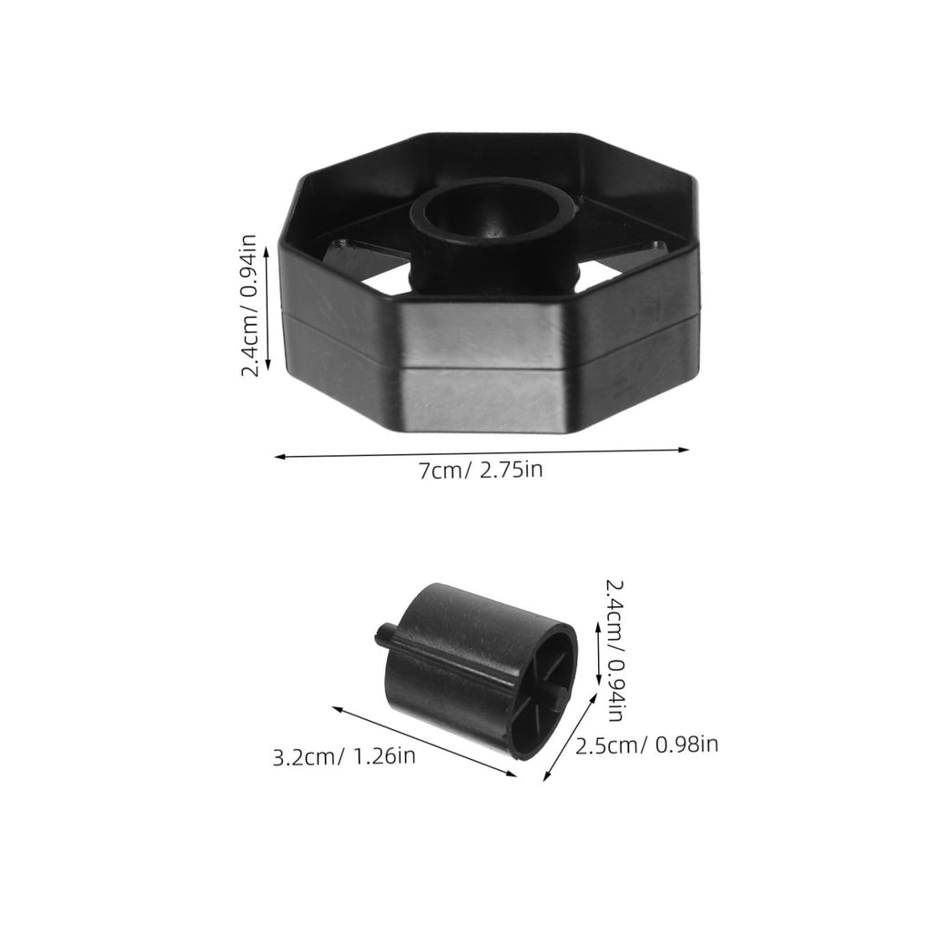 6Pcs Tape Dispenser Replacement Cores, Black Plastic Roll Inserts