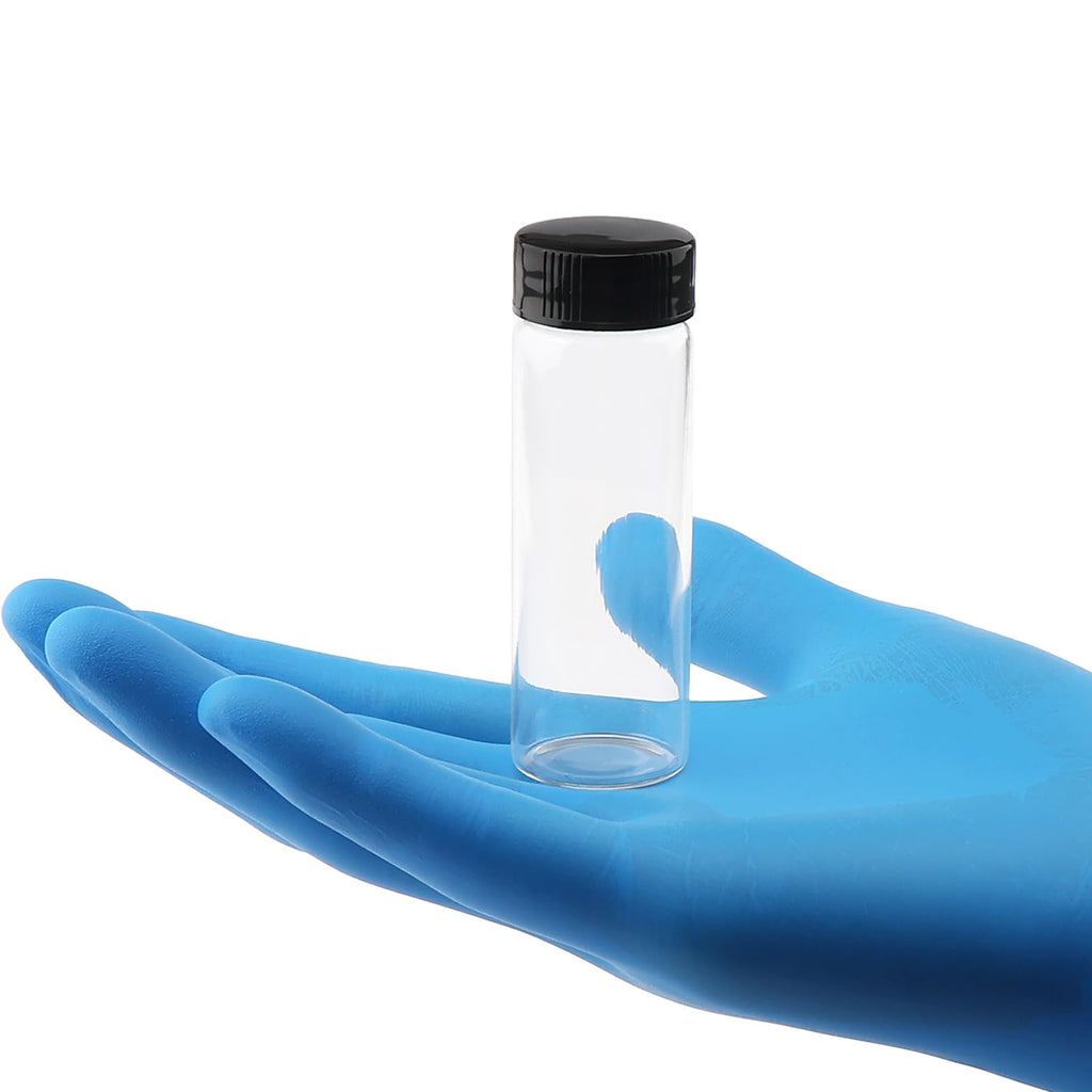 12PCS 30ml Clear Glass Vials with Screwcap, 1oz Small Empty Bottles