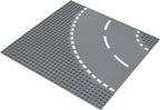 Classic Road Base Plates Street Building Kit Curve 4PCS