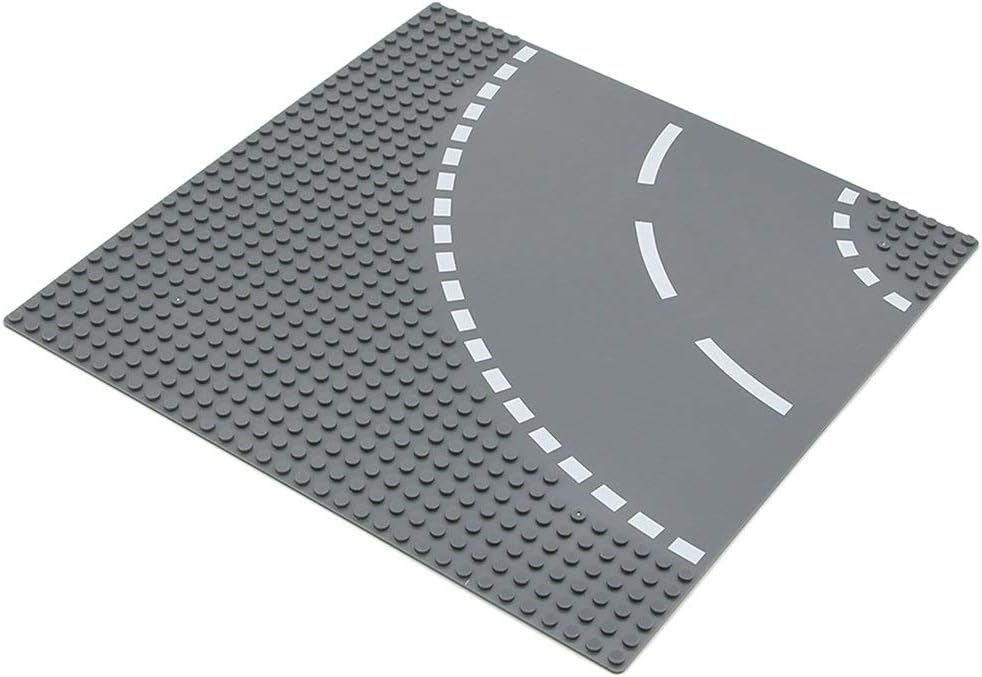 Classic Road Base Plates Street Building Kit Curve 4PCS