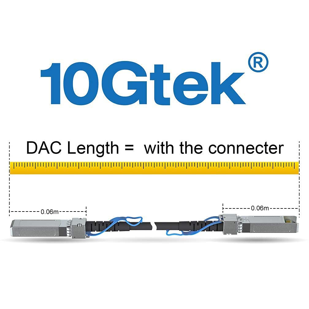 10Gtek SFP+ DAC Twinax Cable, Passive, Compatible with Juniper QFX-SFP-DAC-3M/ EX-SFP-10GE-DAC-3M, 3 Meter(10ft)
