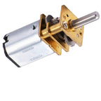 12V 100RPM Micro DC Gear Speed Reduction Motor with Full Metal Gearbox Motor GA12-N20 3mm Shaft for Robot Models, RC Cars, DIY Toys, Pack of 1, Silver