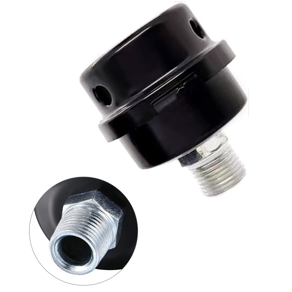 2 Pcs 20mm Air Compressor Silencer Filter, 1/2"Thread Intake Filter Noise Muffler