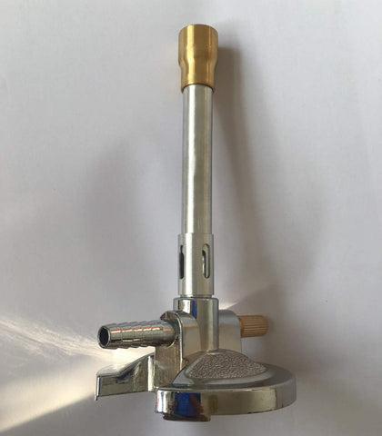 Lab Bunsen Burner, Air & Gas Adjustment with Flame Stabilizer