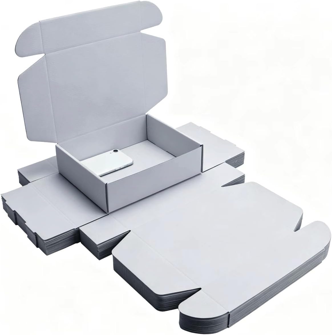 Grey Shipping Packaging MEIANJU Hard Cardboard Shipping Box Gift Wrap Boxes