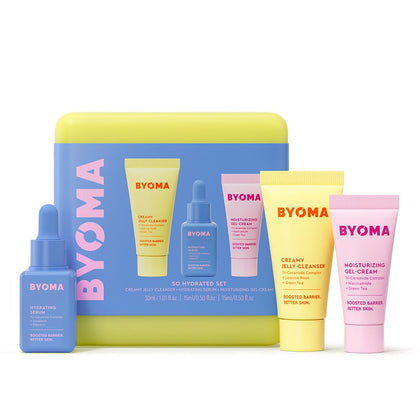 So Hydrating Set - Barrier Repair Skincare Set - Creamy Jelly Cleanser, Hydrating Face Serum & Ceramide Face