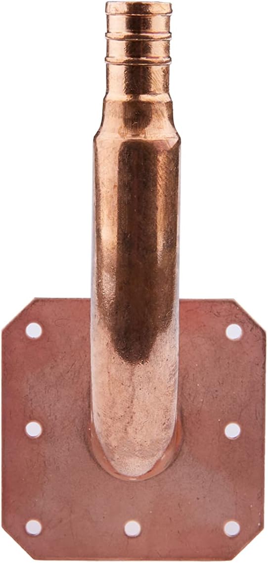 2Pcs EFIELD 1/2"PEX Copper Stub Out Elbow With Flange,6"Length(STUB009-2)