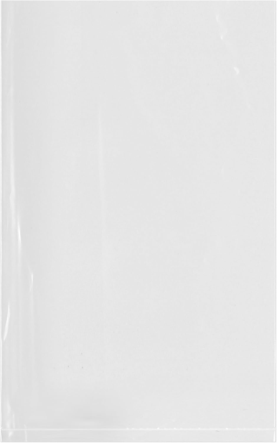5 x 8 inch, 4 Mil Flat Open Clear Poly Bags (Pack of 100)