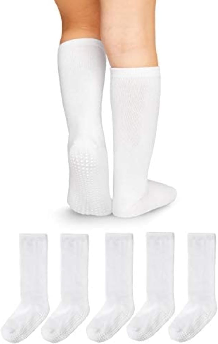 Girls Knee High Socks Cozy Warm Cotton Uniform Athletic Socks for Toddlers Dress Socks