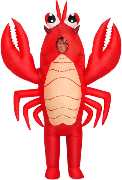 Inflatable Lobster Costume Adult, Inflatable Costume For Adult, Blow Up Crawfish Costumes Women/Men for Funny Party