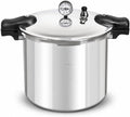 Pressure Canner Release Valve Aluminum Canning Pot Cooker Pot Stove Top with Pressure Gauge Instant Fast Cooking Pot
