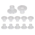 uxcell 12pcs Flanged Sleeve Bearings Plastic Bushings 6mm Bore x 8mm OD x 10mm Length Nylon Bushings, White