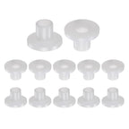 uxcell 12pcs Flanged Sleeve Bearings Plastic Bushings 6mm Bore x 8mm OD x 10mm Length Nylon Bushings, White