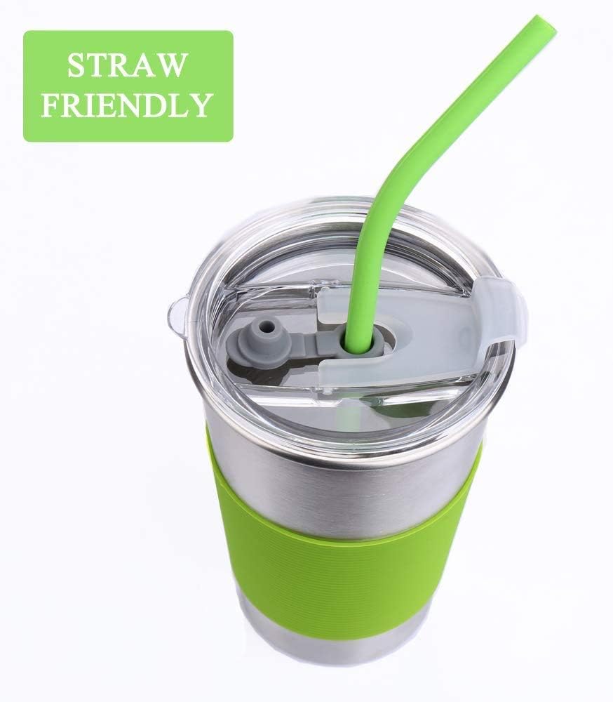 16oz Cups Replacement Lids, Splash Resistant Lid & Straw Friendly