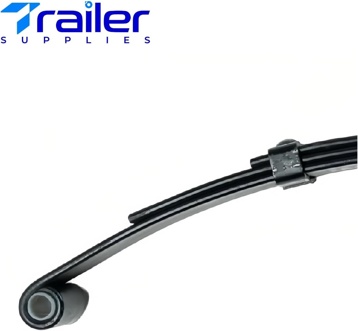 Pair of 24.25" 3-Leaf Radius End Trailer Spring 1-3/4" Wide for 1,500 Capacity Rated Trailer Axles (Single Axle - 750