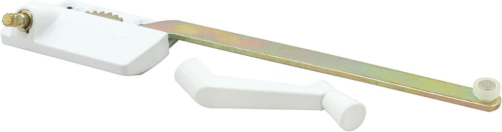 Truth TH 23025 9-1/2 In. Single-Arm Right-Hand Casement Operator with Crank, fits Truth, White Finish (Single Pack)