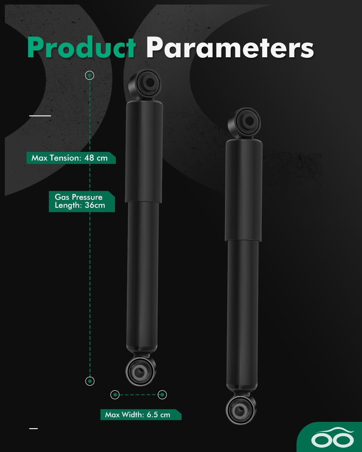 SCITOO Rear Shock Absorbers Fit for 2006-2012 Toyota RAV4