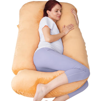 60 Inch Pregnancy Pillow for Sleeping (Brown)