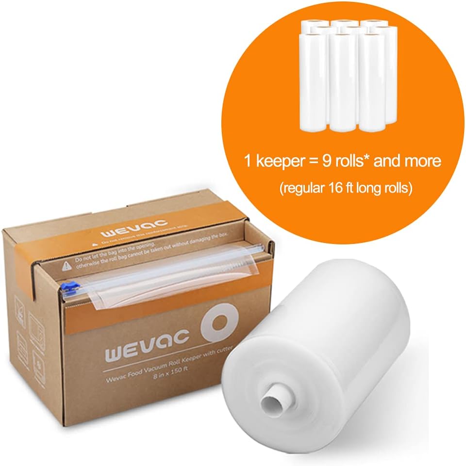 Vacuum Sealer Bags for Food, 11"x150' Roll, Fits Food Saver Machines