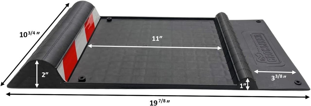 Garage Indoor/Outdoor Parking Guide Mat, Heavy Duty Wheel Stoppers, for Trucks & Vehicles, Anti-Skid Grips