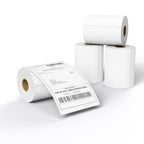 4x6 Direct Thermal Shipping Labels - 4 Rolls, 220 Labels/Roll, Perforated Postage Paper with Alignment Hole