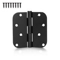 Matte Black Door Hinges, 4" x 4" Interior Door Hinges, 30 Pack