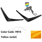 Fit 2015-2023 Dodge Charger SRT Front Bumper Canards Painted #RY4